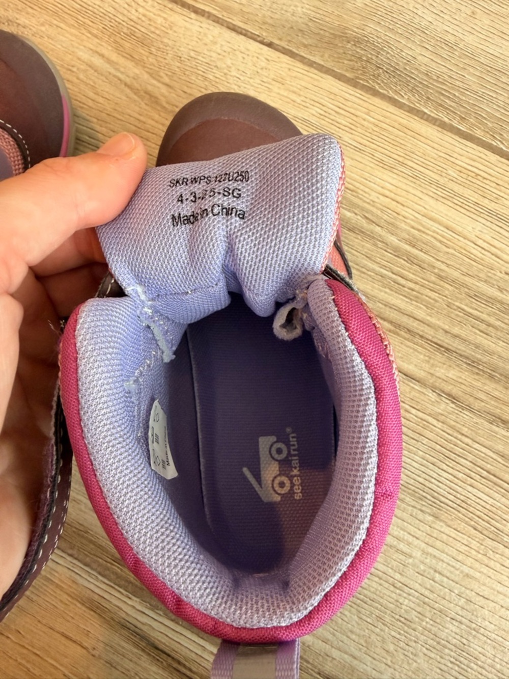 See Kai Run Brown, Pink & Purple Kids High-Top Boots - Picture 11 of 11